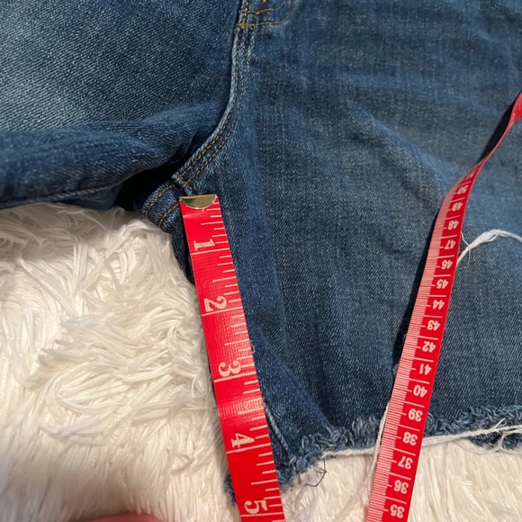 J. Crew 26 high waist women’s denim shorts raw hem - Picture 6 of 6